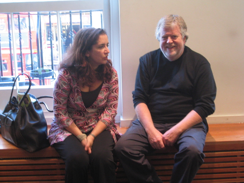 Lucy Hooberman of the BBC and Stephen Heppell