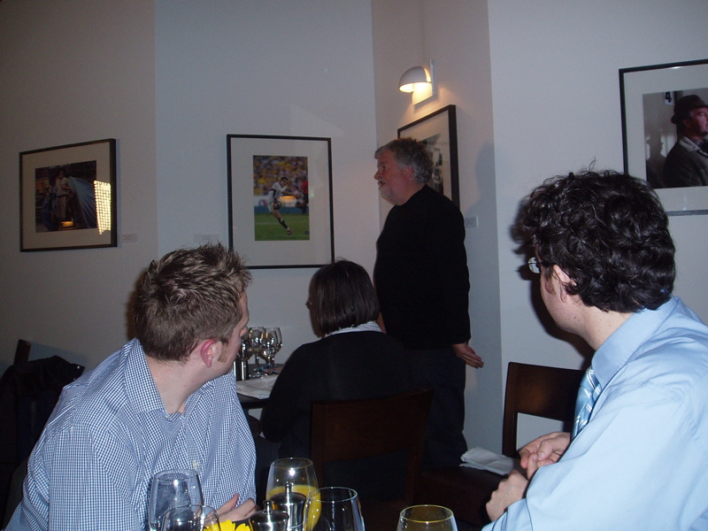 Stephen Heppell speaks at the BAFTA dinner