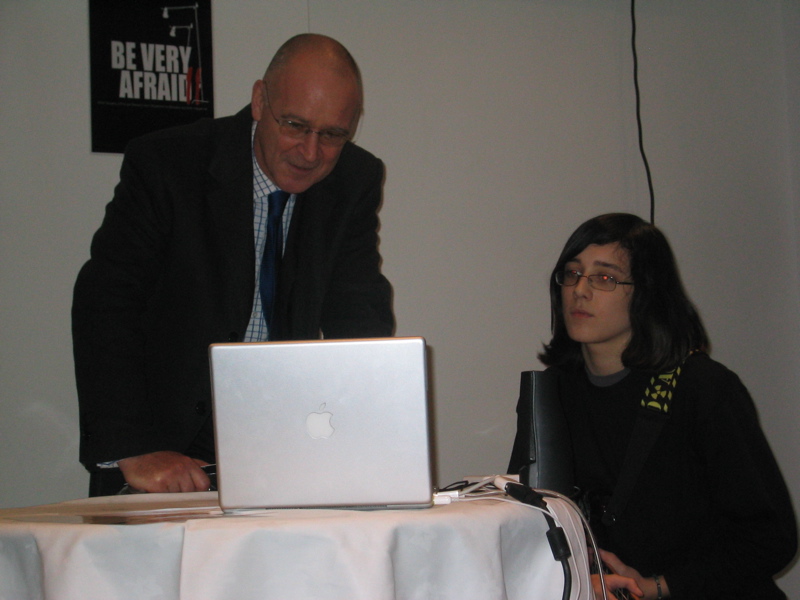 Gavin Dykes with student from Cove School