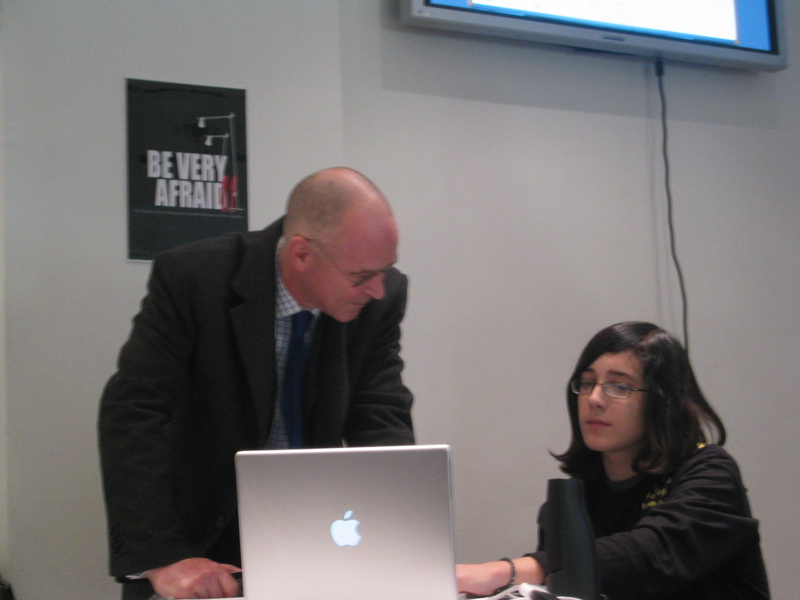 Gavin Dykes with student from Cove School