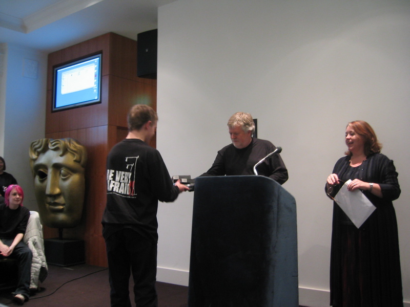 Stepping Stones pupil receiving BAFTA gifts