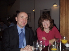 James at the pre-event briefing dinner