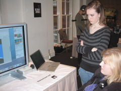 Notschool researchers amily looks on at his creative talents