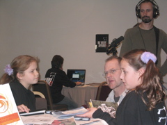 Nick interviewing girls from Essex