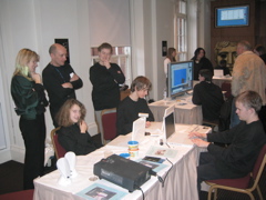 James Blomfield looks on at what the pupils are doing