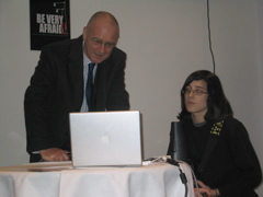 Gavin Dykes with student from Cove School