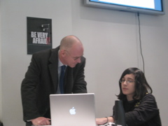 Gavin Dykes with student from Cove School