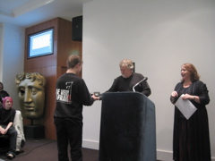 Stepping Stones pupil receiving BAFTA gifts