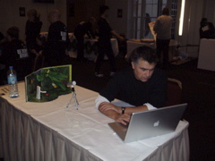 Oscar Stringer and his table of animation