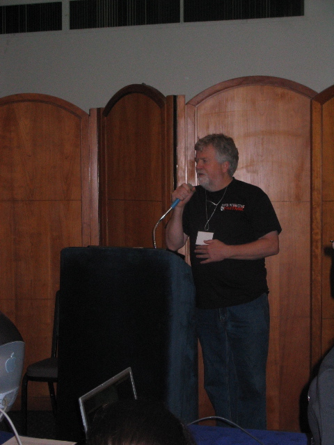 Stephen Heppell congratulates