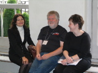 Sarah De Freitas, Stephen Heppell and Lys Johnson