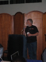 Stephen Heppell congratulates