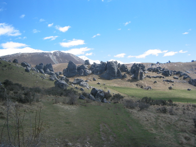 Limestone outcrops