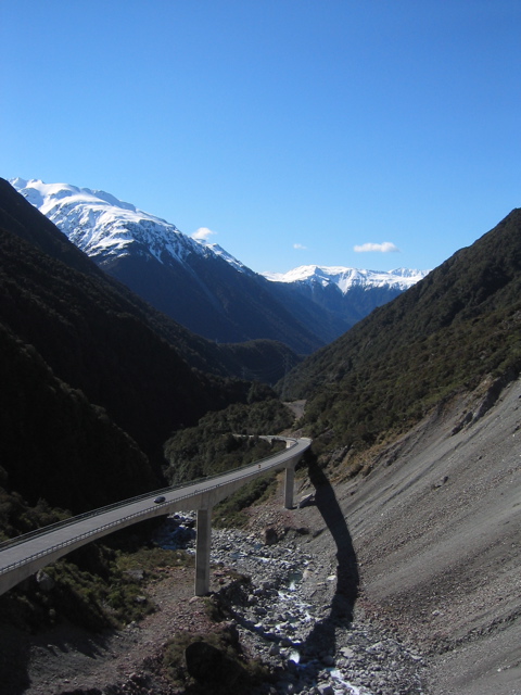 Road through Arthur's Pass