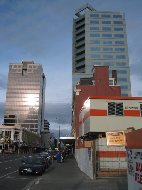Downtown in Christchurch, NZ