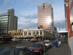 Downtown in Christchurch, NZ
