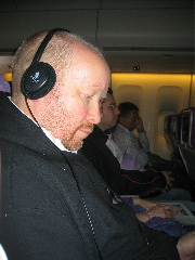Richard checking out the programme guide