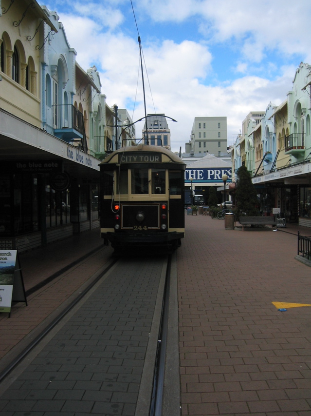 Tram in Christchurch, NZ