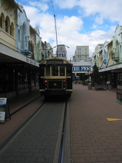 Tram in Christchurch, NZ