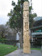 Christchurch: Maori totem pole