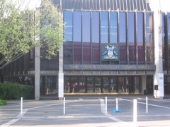 Christchurch: town hall