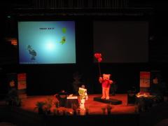 Derek & Vince's keynote, Buzz Lightyear and Pooh