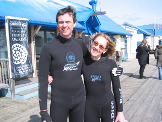 Stephen and Joy Hooper rubbered up