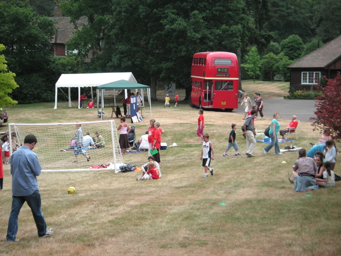 The football field