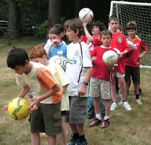 The football team prepare for the next game