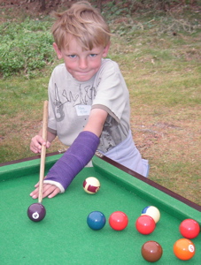 Pot Black... on the pool table