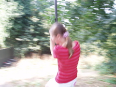 Charlie on the zip line