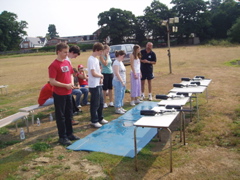 Paintball with targets rather than people