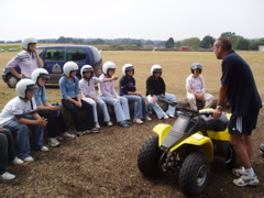 We spent the afternoon on Quad bikes