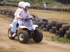 Sandy and Amy find speed too... except Sandy wants Amy to slow down!