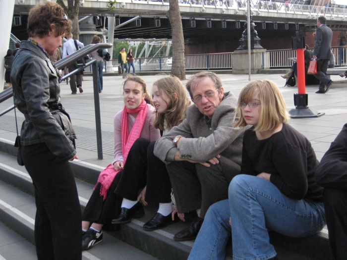 Outside the Royal Festival Hall in London.