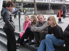 Outside the Royal Festival Hall in London.