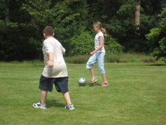 Here's Florence on the ball