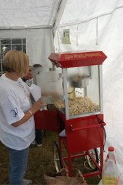Our resident popcorn maker (and parent!), Helen