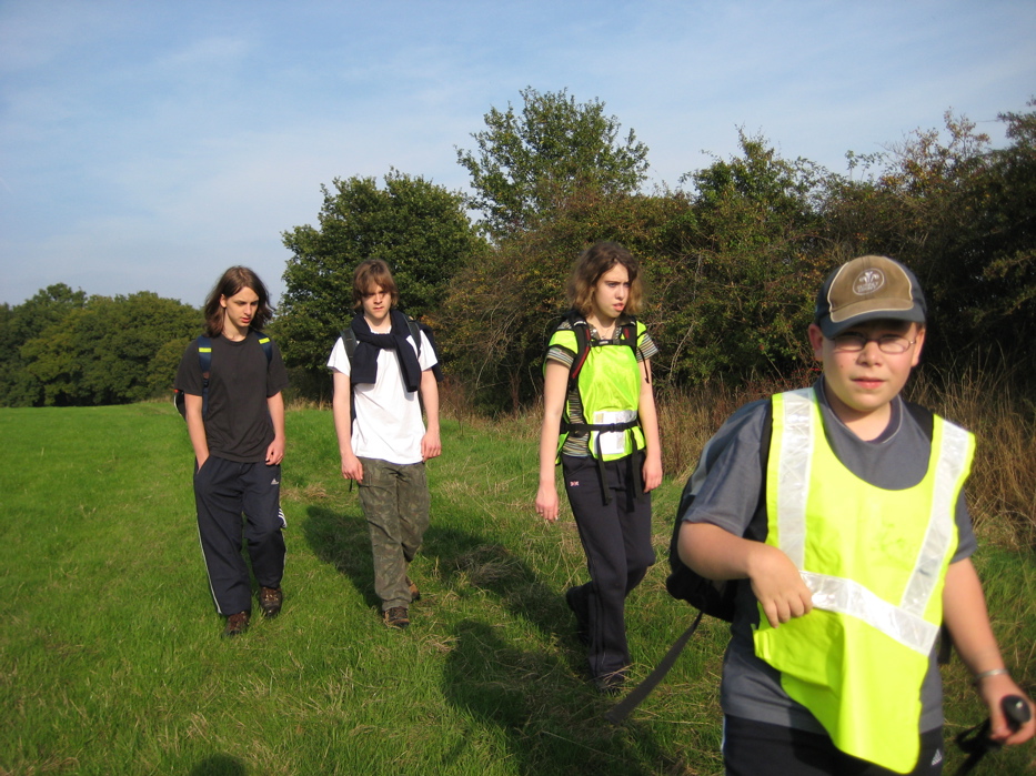 High Vis jackets look out of place here, but we needed them on the road sections.