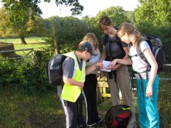 We checked the route regularly - the pupils were excellent at following the route.