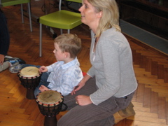 Jack on the drums