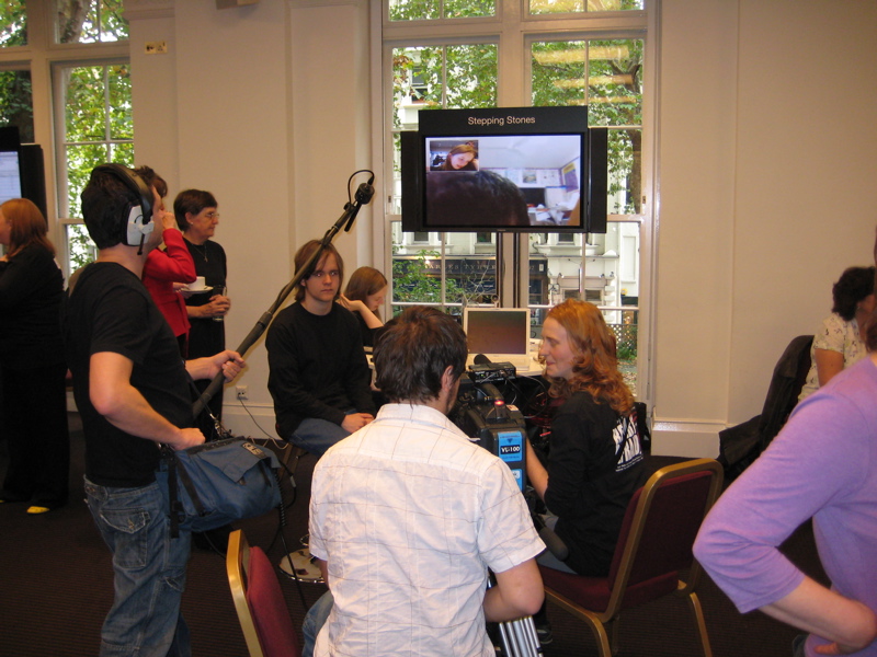 Dominic's turn to be asked questions about the Be Very Afraid work.